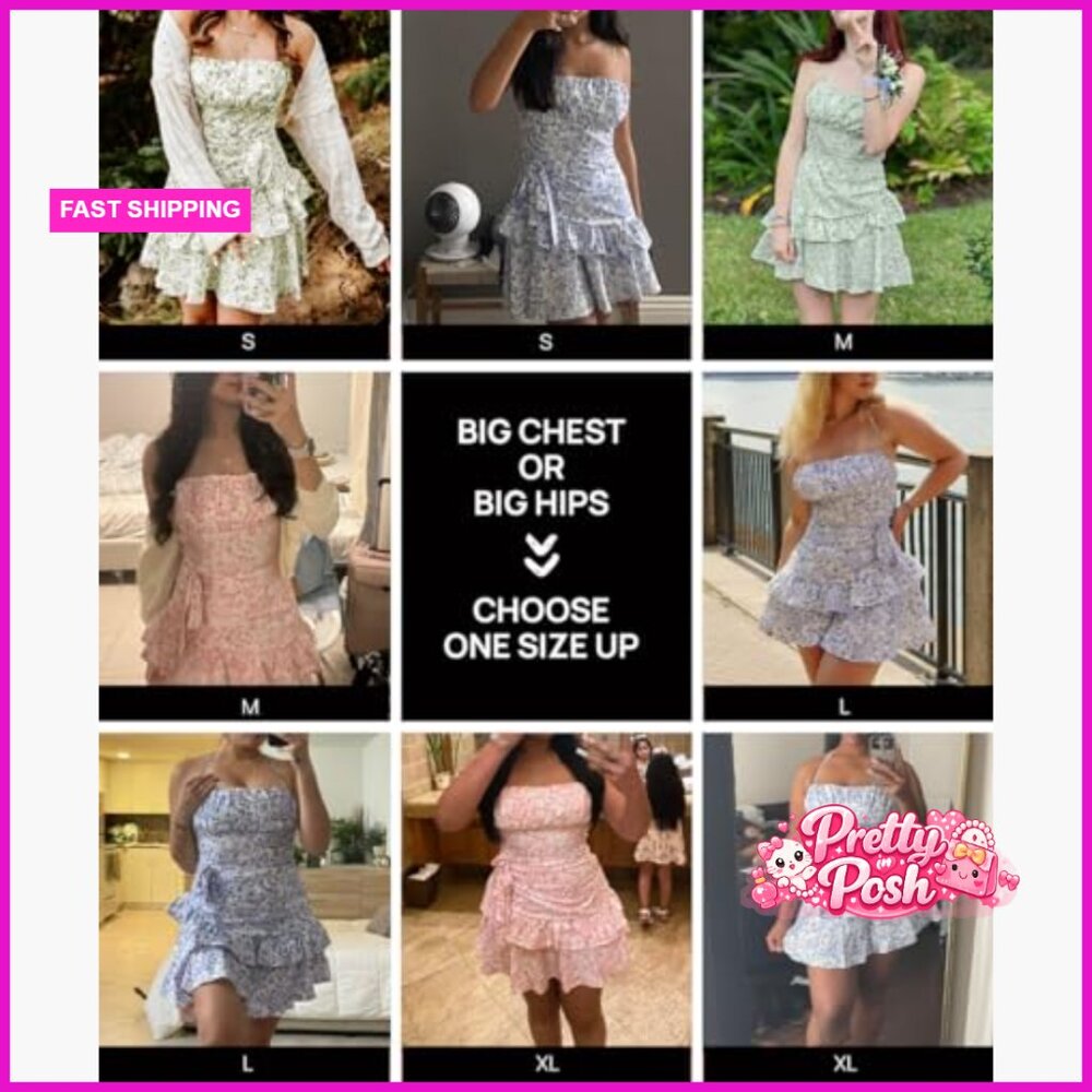 Polyester Elastane Halter Mini Dress with Ruffle … - image 6